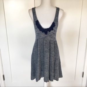 SALE Free People | Blue Knit Racerback Mini Dress